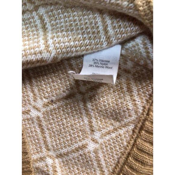 J. Crew Women’s Diamond-Jacquard Sweater Size Medium - Picture 5 of 7